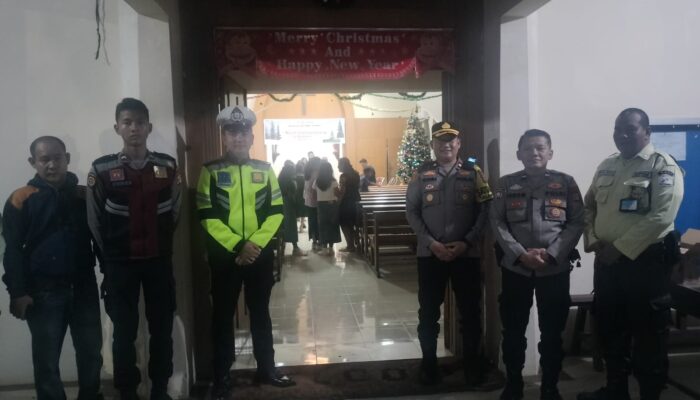 Polsek Talang Ubi Pastikan Keamanan Ibadah Natal di Gereja Oikumene