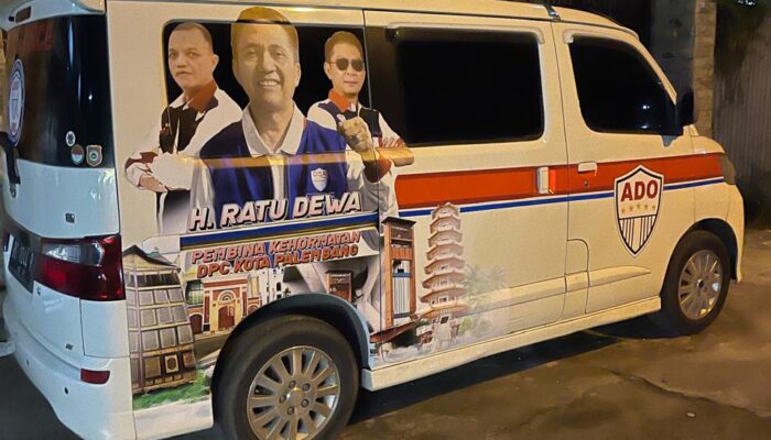 Hibah Ambulans dari Ratu Dewa, Dukungan Baru untuk DPD ADO Sumsel