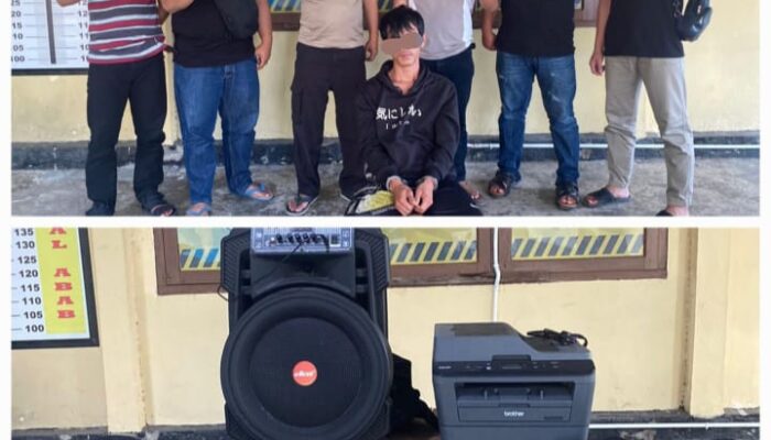 Nekat Bobol SDN 2 Abab, LD Diringkus Tim Srigala Unit Reskrim Polsek Penukal Abab