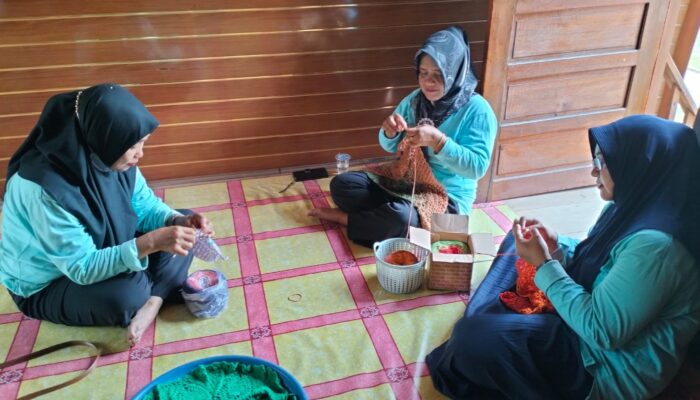 Cerita Usaha Kerajinan Rajut Binaan Bukit Asam (PTBA), dari Hobi Jadi Cuan
