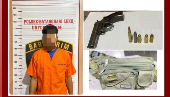 Miliki Senpi, Warga Desa Bintialo Diamankan Polsek Batang Hari Leko