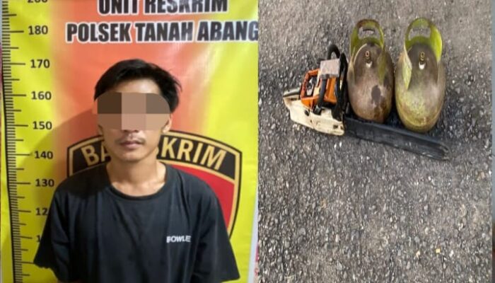 Polsek Tanah Abang Tangkap Pelaku Pencurian dengan Pemberatan, Kerugian Capai Rp 3 Juta