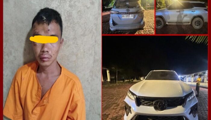 Gagal Kabur, Pencuri Mobil Mewah di Muba Diamankan Korban dan Warga