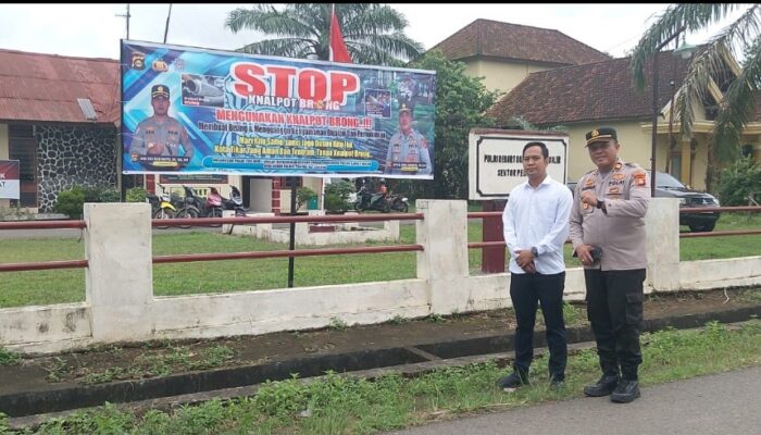 Jajaran Polsek Pedamaran Razia Knalpot Brong, Warga Merasa Terbantu