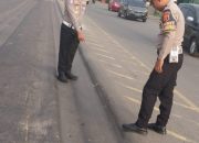 Survey Jalan Bergelombang Jalintim Talang Kelapa: Polres Banyuasin dan PUPR Turun Tangan, Cegah Laka Lantas