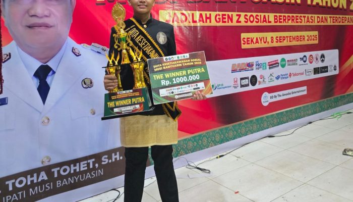 Putra Terbaik, M Zafa P Alfaroby Asal SMA Negeri 2 Sekayu Terpilih Sebagai Duta Kesetiakawanan Sosial Muba