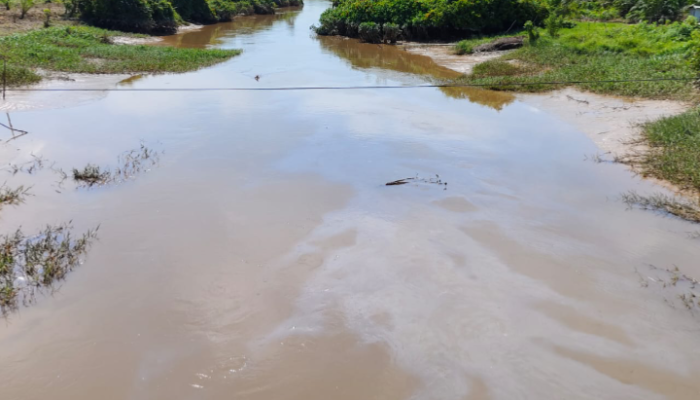 Warga Dusun 2 Sukamaju Heboh, Sungai Rimba Rakit Tercemar Limbah