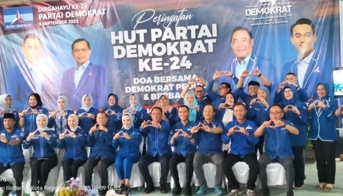 HUT ke – 24 Partai Demokrat di Sumsel: Doa Bersama, Bakti Sosial, dan Sinyal Politik Cik Ujang 2029