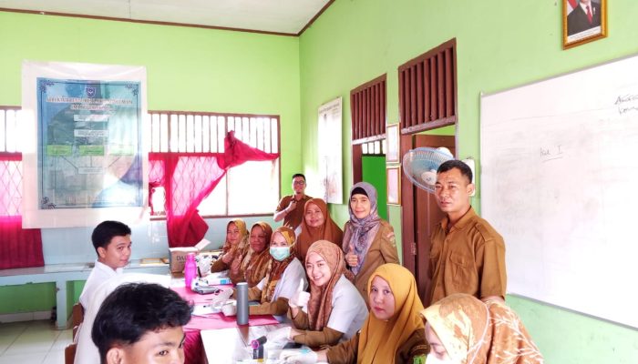 Ratusan Siswa SMA Negeri 2 Lais Ikuti Program CKG Bersama Puskesmas Lais