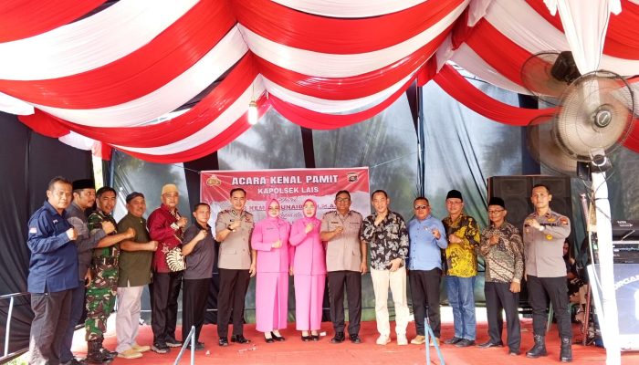 Pisah Sambut Kapolsek Lais, AKP Kemas Junaidi Digantikan AKP Syawaluddin