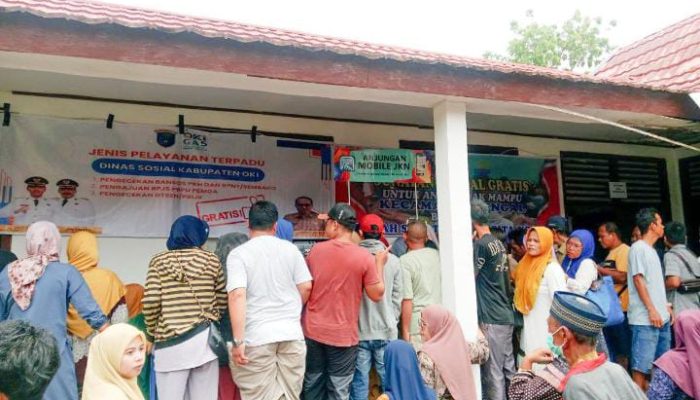 Layanan Administrasi JKN dari BPJS Kesehatan Palembang Padat Dikunjungi Warga Kecamatan Cengal