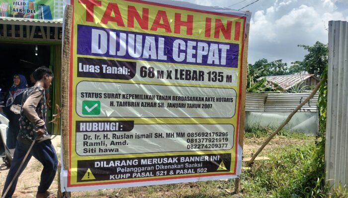 Lahan 68×135 Meter di Jakabaring Disengketakan, Pemilik Ajukan Bukti Akta 2007