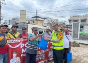 Satlantas Polres Banyuasin Gelar Sosialisasi Keselamatan dan Bagikan Sembako kepada Sopir Angkot dalam Operasi Zebra Musi 2025