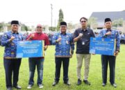 Apel Bulanan Dan Upacara HUT KORPRI Ke-54, 2 ASN Diberi Pangkat Anumerta
