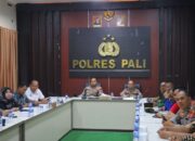 Kapolres PALI AKBP Yunar H.P Sirait Pimpin Rakor Lintas Sektoral Kesiapan Operasi Lilin Musi 2025