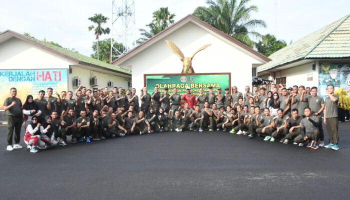 Korem 044/Gapo Gelar Olahraga Bersama dan Coffee Morning, Pererat Soliditas Prajurit, Media, dan Mitra