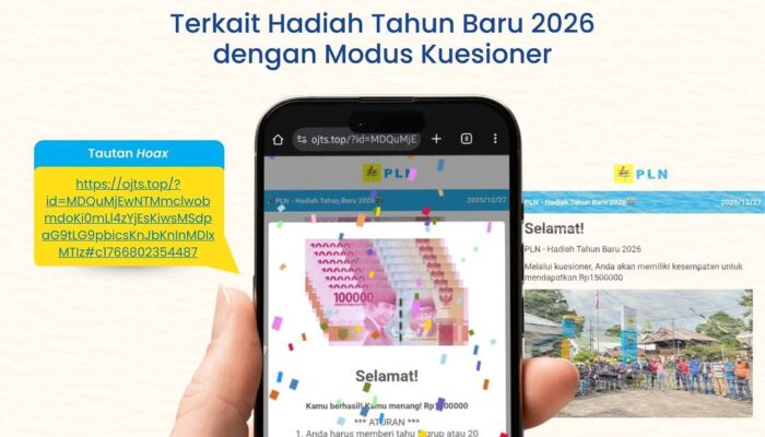 PLN UID S2JB Ingatkan Masyarakat Waspada Penipuan Berkedok Hadiah Tahun Baru