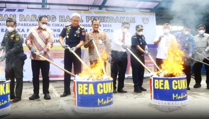 Bea Cukai Musnahkan Barang Ilegal Senilai Rp45,8 Miliar di Sumsel, Selamatkan Potensi Kerugian Negara Rp. 8 Miliar