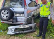 PATAKA Polres Banyuasin Amankan Mobil Diduga Terlibat Tabrak Lari di Jalan Komplek Pemkab.Banyuasin