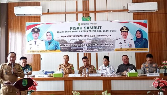 Apdesi Kecamatan Babat Supat Apresiasi Camat Lama Debby Heryanto