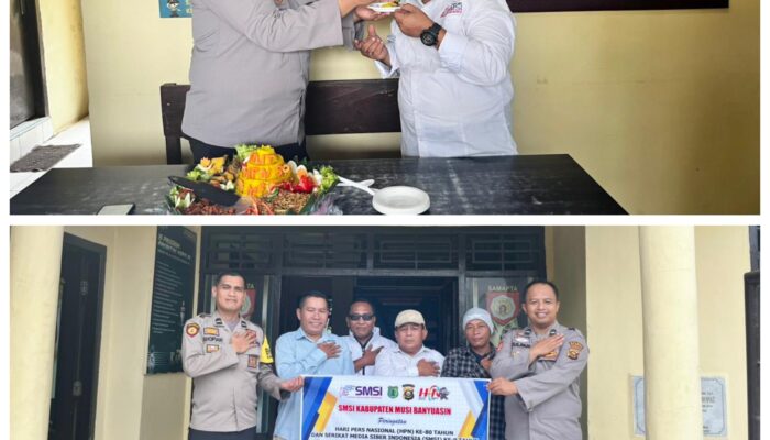 Polsek Babat Supat Ucapkan  HPN ke-80 dan HUT ke-9 SMSI Muba