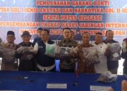 Sindikat Narkoba Lintas Negara Terbongkar di Sumsel, Ribuan Ekstasi dan Vape Berbahaya Dimusnahkan