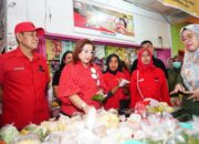 Jelang Idul Fitri, Ketua DPC PDI Perjuangan Palembang Sidak Stabilitas Harga Sembako di Pasar Yada