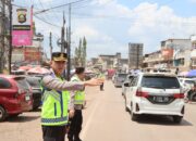 Kapolres Muba AKBP Ruri Prastowo Turun Langsung Atur Lalin di Sungai Lilin