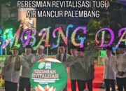 Ratu Dewa Resmikan Air Mancur Cempako Telok , Ikon Baru Palembang Darussalam