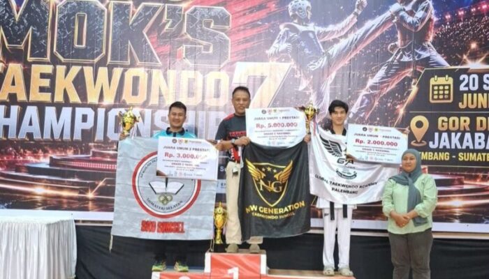 GTA Palembang Raih Juara Umum III MOKS 7, Ryzki Oer Taklukkan Taekwondoin Jakarta