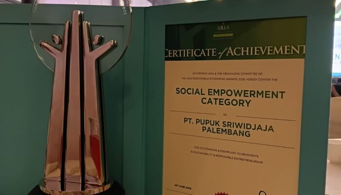 Program Kopi Tebat Benawa Antar Pusri Raih Area Award 2026 Kategori Social Empowerment 