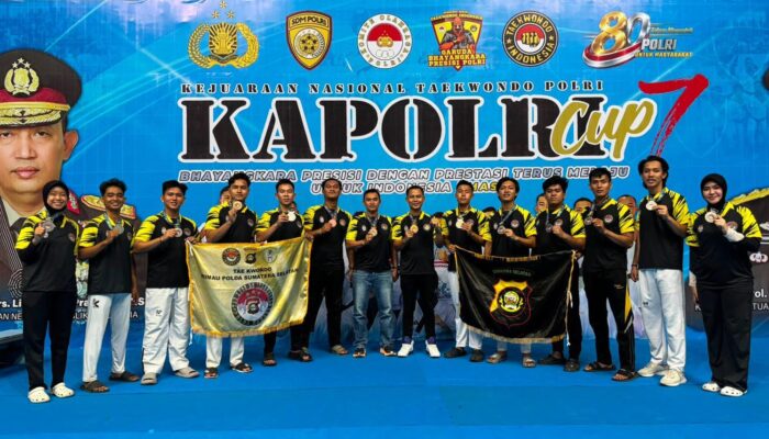 Polda Sumsel Borong 13 Medali pada Kejurnas Taekwondo Kapolri Cup 7