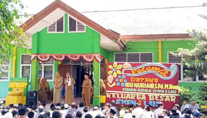 Pisah Sambut Kepala SMP Negeri 3 Lais Berlangsung Haru, Mardiana Pindah Tugas dan Nuriani Resmi Pimpin Sekolah