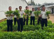 Panen Kangkung Capai 72,2 Kilogram, Rutan Kelas I Palembang Perkuat Program Ketahanan Pangan Nasional