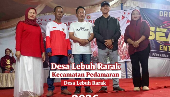 HUT RI ke-81 di Desa Lebuh Rarak Meriah, Camat dan Kades Tampil Duet Hibur Warga