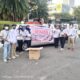 Kabut Asap Karhutla Kepung Palembang, Gencar Bagikan 1.000 Masker Gratis