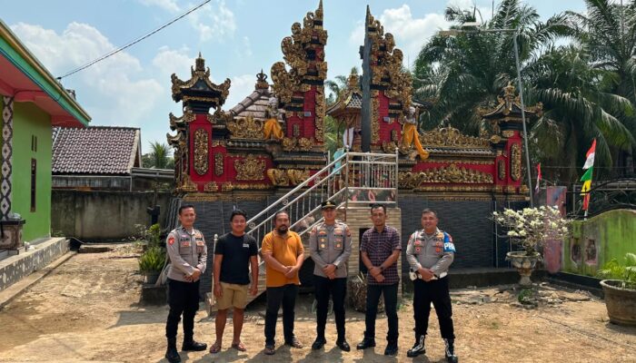 Kapolsek Batanghari Leko IPTU Agum Marenra Silaturahmi dengan Ketua PHDI, Perkuat Sinergitas Jaga Kamtibmas