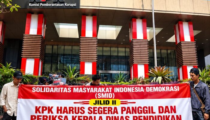 SMID Gelar Aksi di KPK, Minta Penelaahan Pengadaan Disdik Palembang Senilai Rp30 Miliar