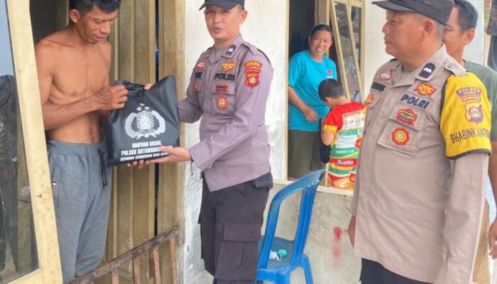 Peduli Warga Kurang Mampu, Polsek Batanghari Leko Hadir Lewat Aksi Jumat Berkah