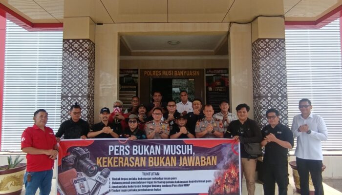 Pers di Muba Desak Pengusutan Tuntas Dugaan Penganiayaan Dua Jurnalis