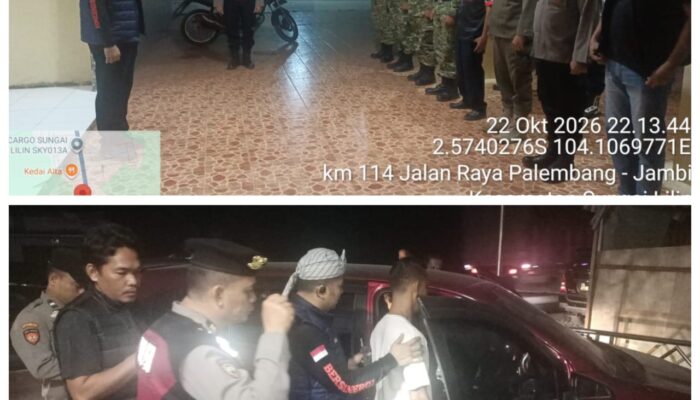 Kapolsek Sungai Lilin Pimpin Razia Gabungan di Sri Gunung, Sasar Narkoba hingga Senjata Tajam