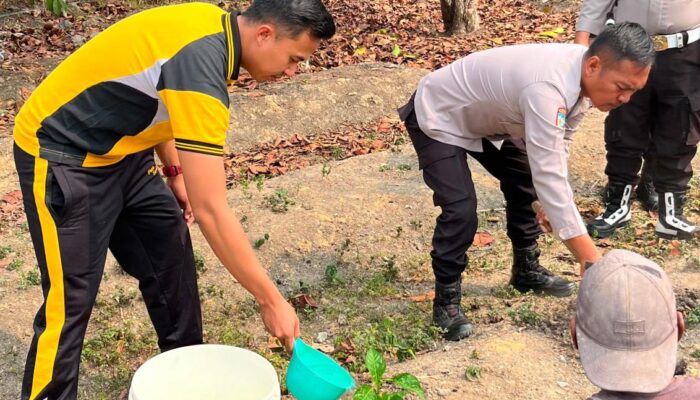 Polsek Batanghari Leko Gencarkan Green Policing, IPTU Agum Marenra Ajak Masyarakat Jaga Lingkungan