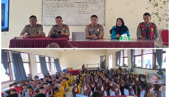 Polisi Masuk Sekolah! IPTU Agum Marenra Ajak Pelajar Batanghari Leko Jauhi Tawuran dan Narkoba