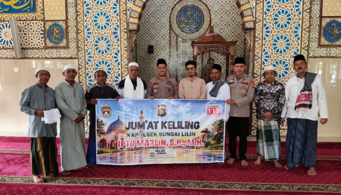Kapolsek Sungai Lilin IPTU Marlin Jumat Keliling, Ini yang Disampaikan